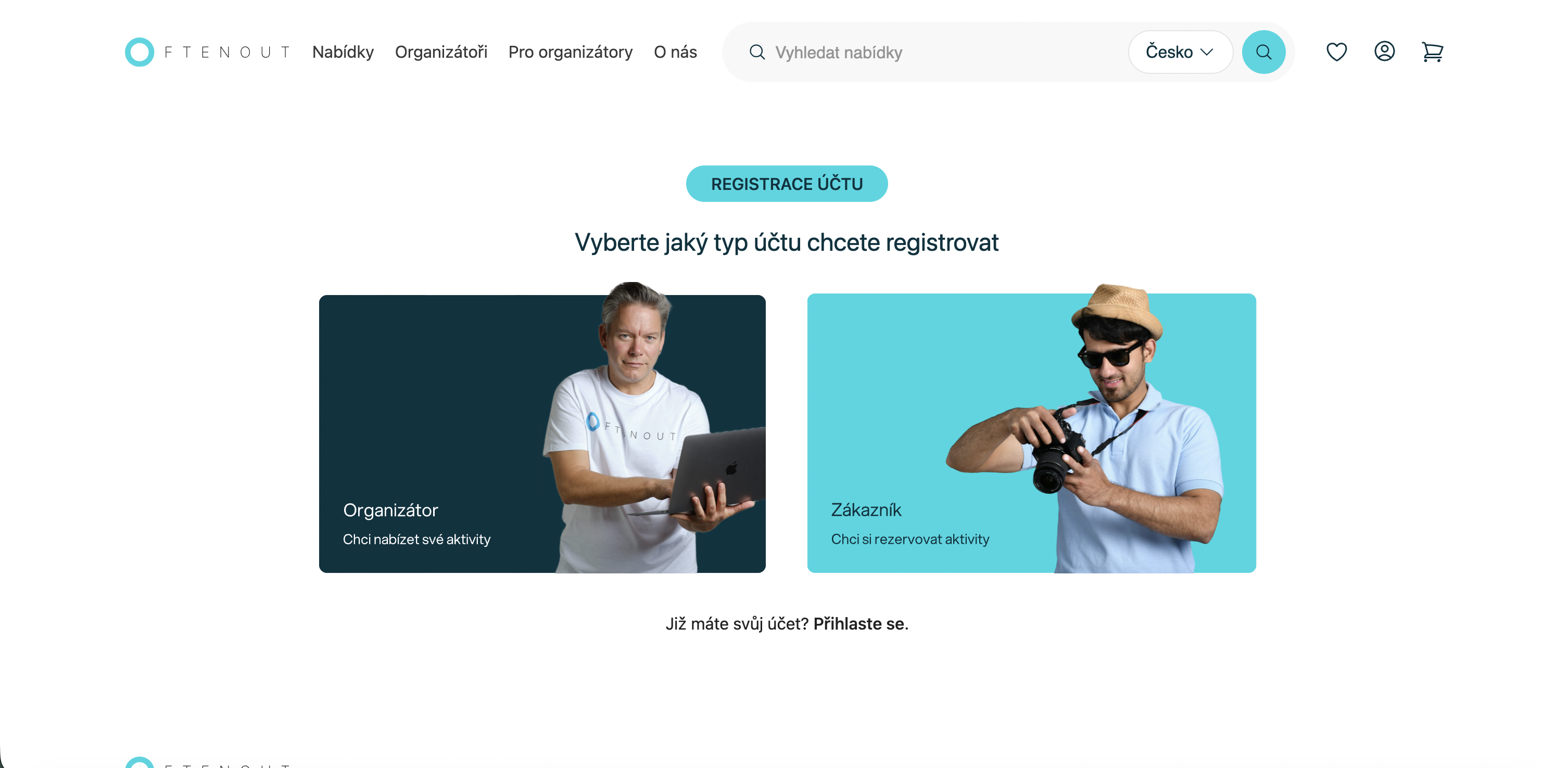 Obrázek z projektu Oftenout – online tržiště a rezervační systém pro zážitky a služby