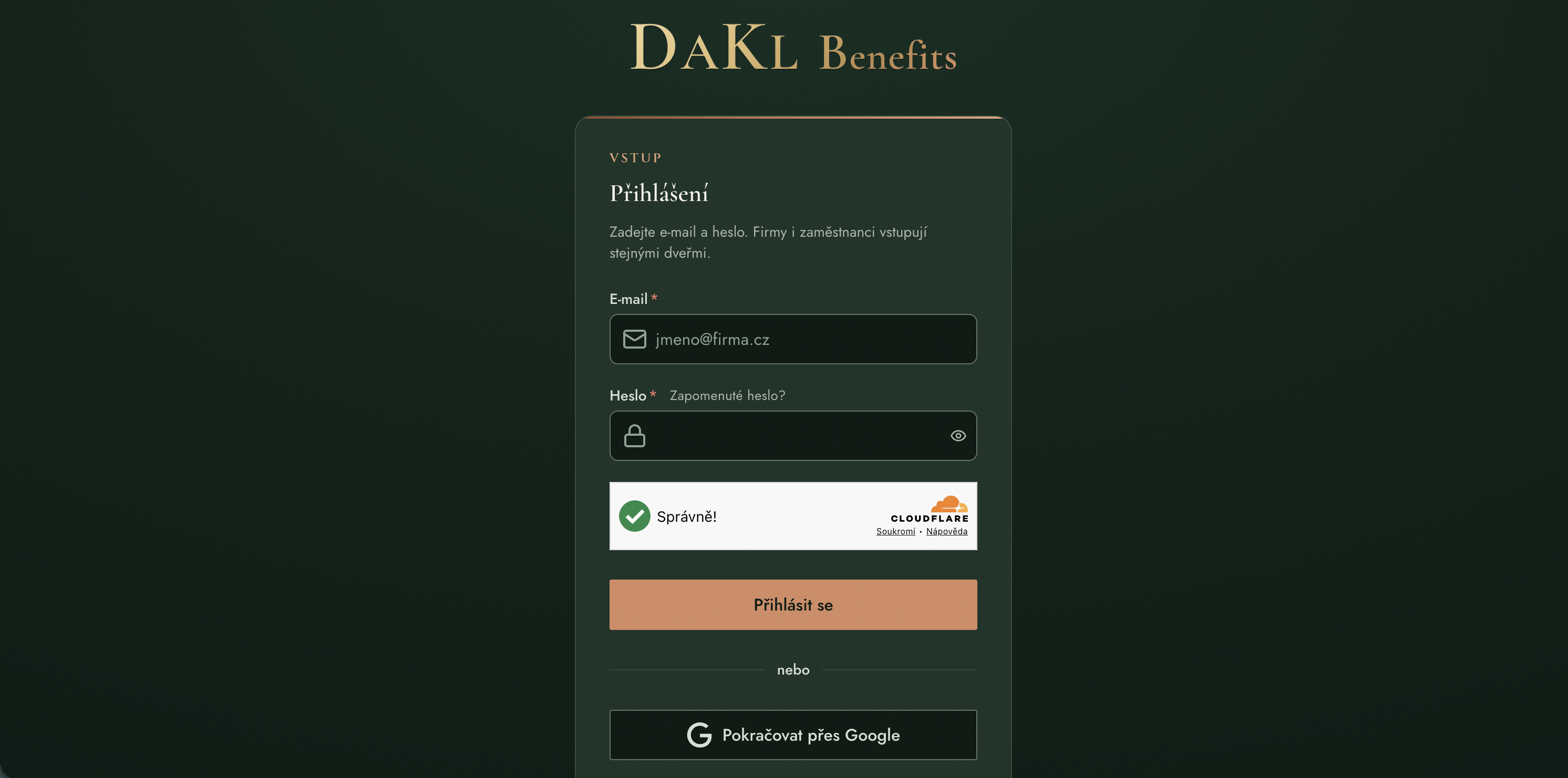 Obrázek z projektu DAKL Benefits — platforma pro správu a distribuci zaměstnaneckých benefitů